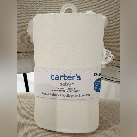 ๐ Baby 12~24 Mth 2 Pack Ruffle Bum Tights NWT - Picture 5 of 5